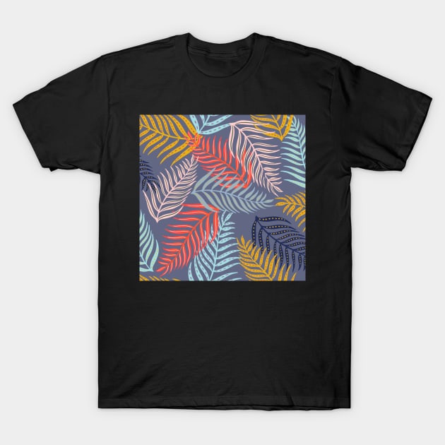 Palm leaf pattern T-Shirt by Papergrape